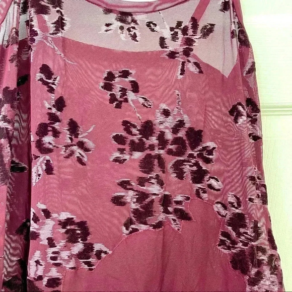 Vintage La Perla Purple flower patterned tank lingerie - Picture 2 of 2